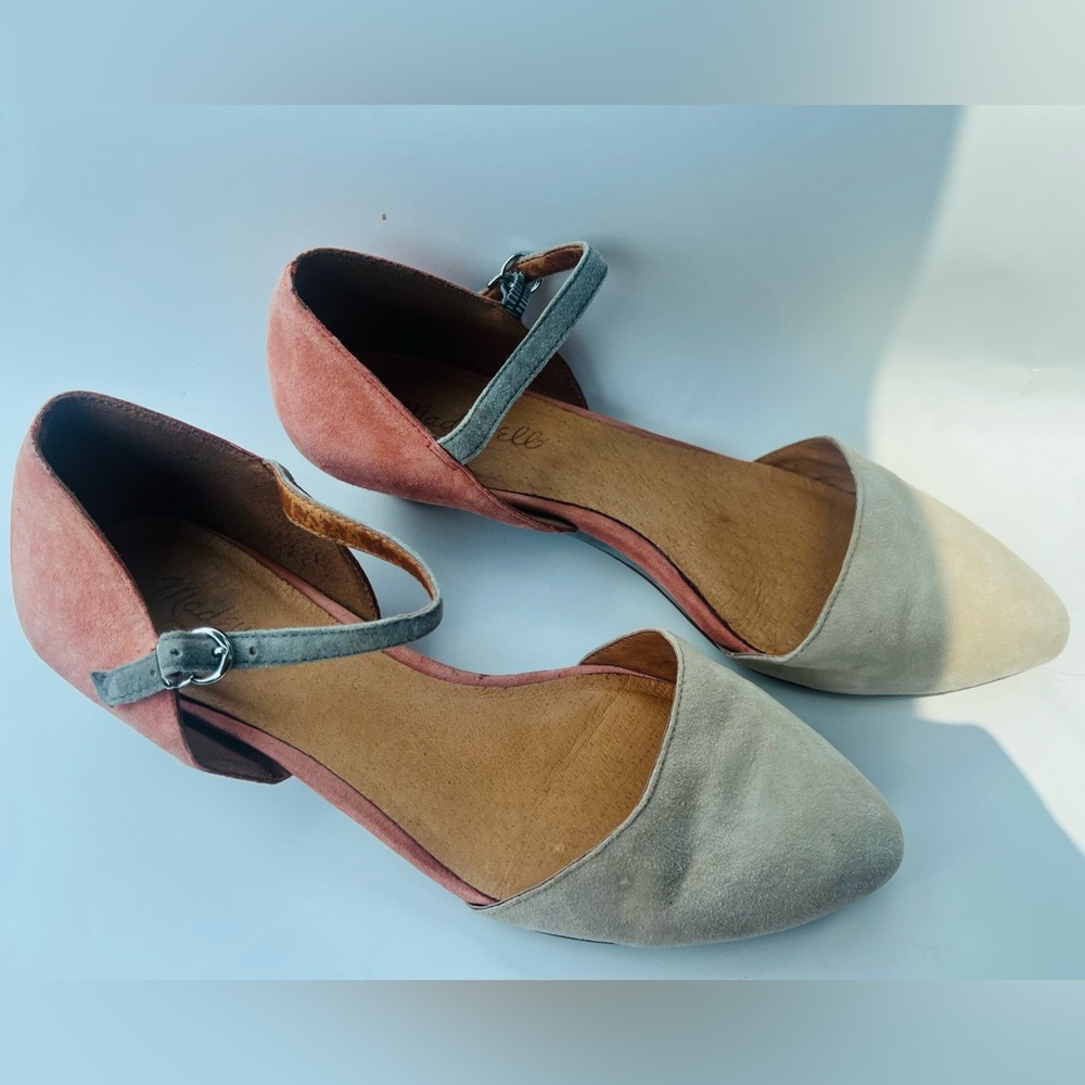 Madewell Tri-colored suede shoes